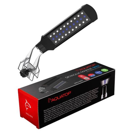 SkyAqua Marine Mini Clamp On LED w/inline intensity adjustment: Color: 14,000K,  Daylight and Lunar modes, 
UL & CSA, 10 Watts