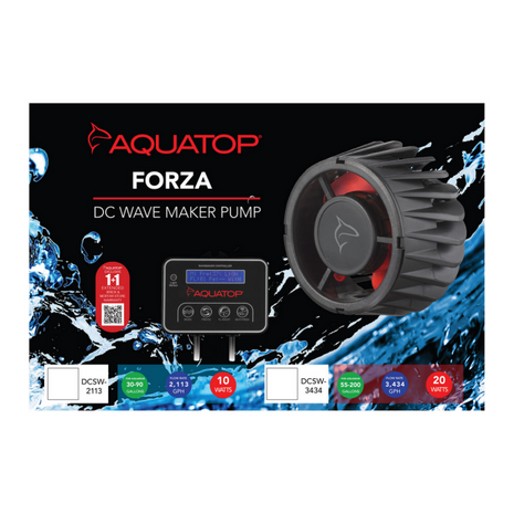 Aquatop MaxFlow Programmable Slim DC Wave Maker Pump, 10W, up to 2,113 gph