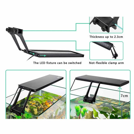 Hygger Planted 24/7 Aquarium Clip-on LED Saltwater Light