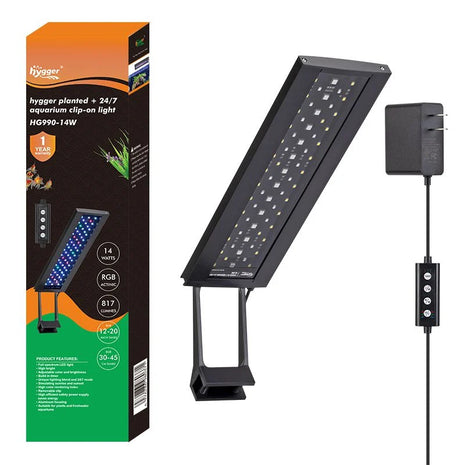 Hygger Planted 24/7 Aquarium Clip-on LED Freshwater Light