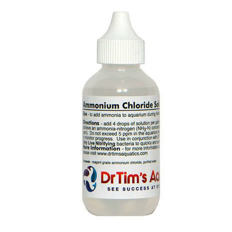 Dr. Tim's Ammonium Chloride Solution for Fishless Cycling - Aquatica Aquarium Gallery Fish Store Cleveland Ohio