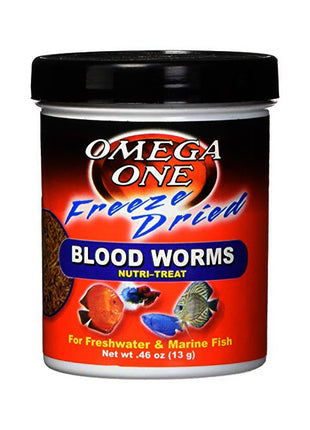 Omega Sea Freeze Dried Blood Worms - Aquatica Aquarium Gallery Fish Store Cleveland Ohio