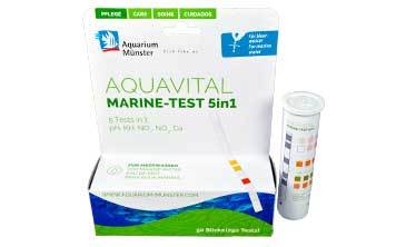 Aquarium Münster Aquavital 5-in-1 Marine Test Strips - Aquatica Aquarium Gallery Fish Store Cleveland Ohio